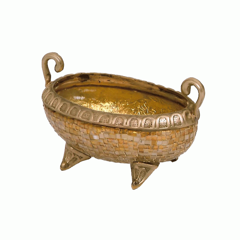 Γυάλινη Ψηφιδωτή Χρυσή Κου�...