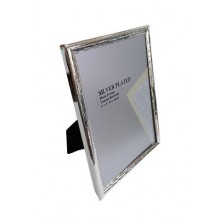 Silver Plated Photo Frame With Black Velvet Back 20x30cm