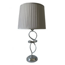 Metal Table Lamp Silver/Gray 70x15cm