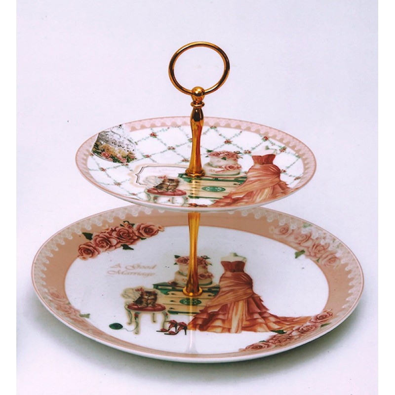 Πιατέλα-Τουρτιέρα πορσελάν...