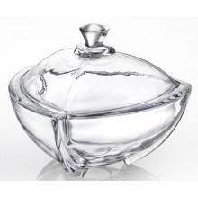 Φοντανιέρα Γυάλινη με Καπάκι 17.5x17.4 x14.5cm