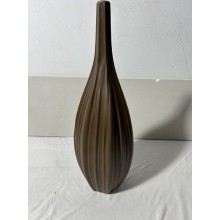 Κεραμικό Διακοσμητικό Βάζο Dark Brown 14.5x14.5x44.5cm