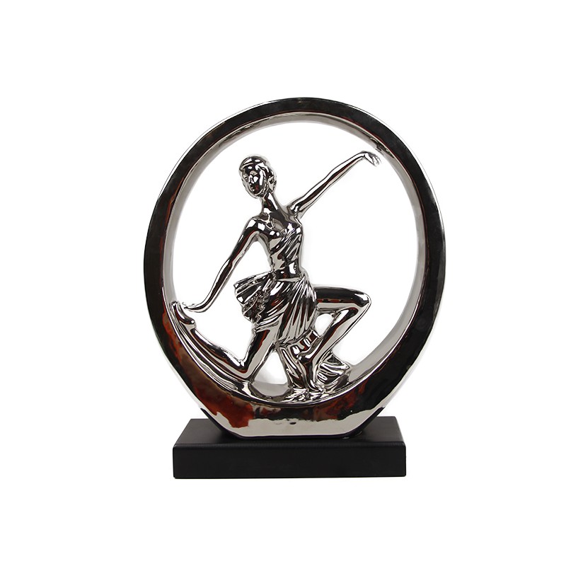  Χορεύτρια ασημί κεραμική δ...