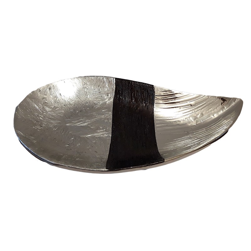 Πιατέλα Κεραμική Φύλλο Μαύ�...