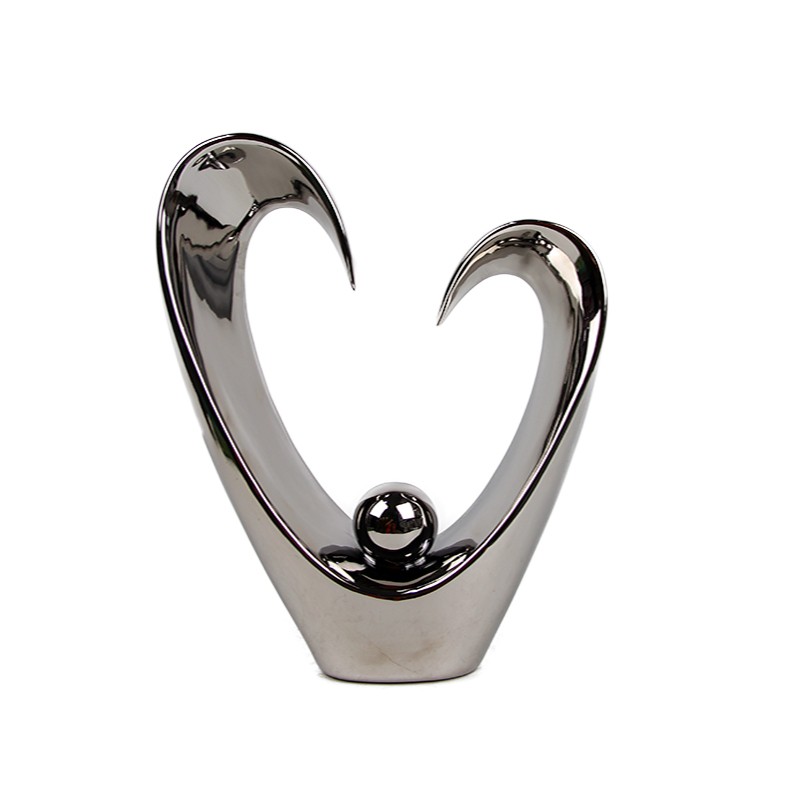 Ασημί Διακοσμητικό Κεραμικ...