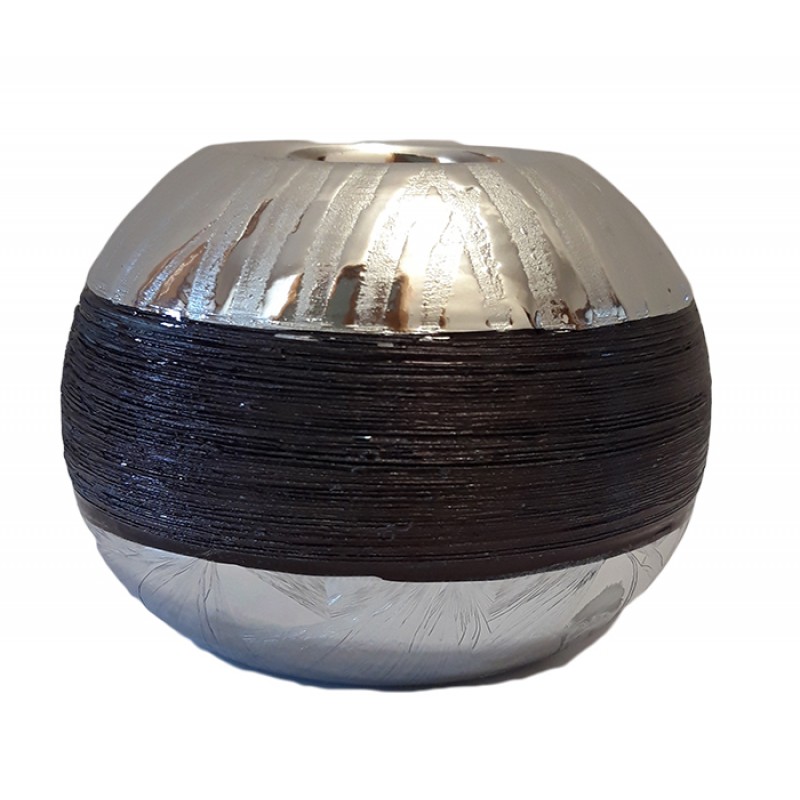 Κηροπήγιο Κεραμικό Μαύρο/Α�...