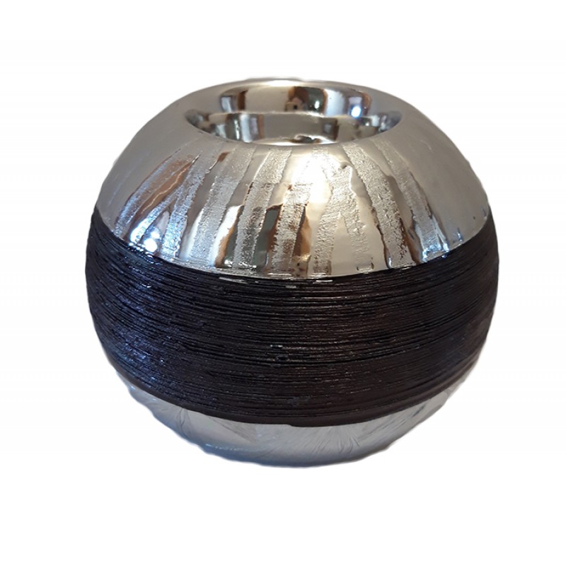 Κηροπήγιο Κεραμικό Μαύρο/Α�...