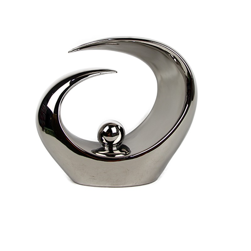 Ασημί Διακοσμητικό Κεραμικ...