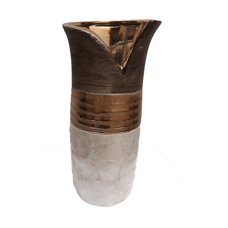 Κεραμικό Βάζο Χρυσό-Φίλντι�...