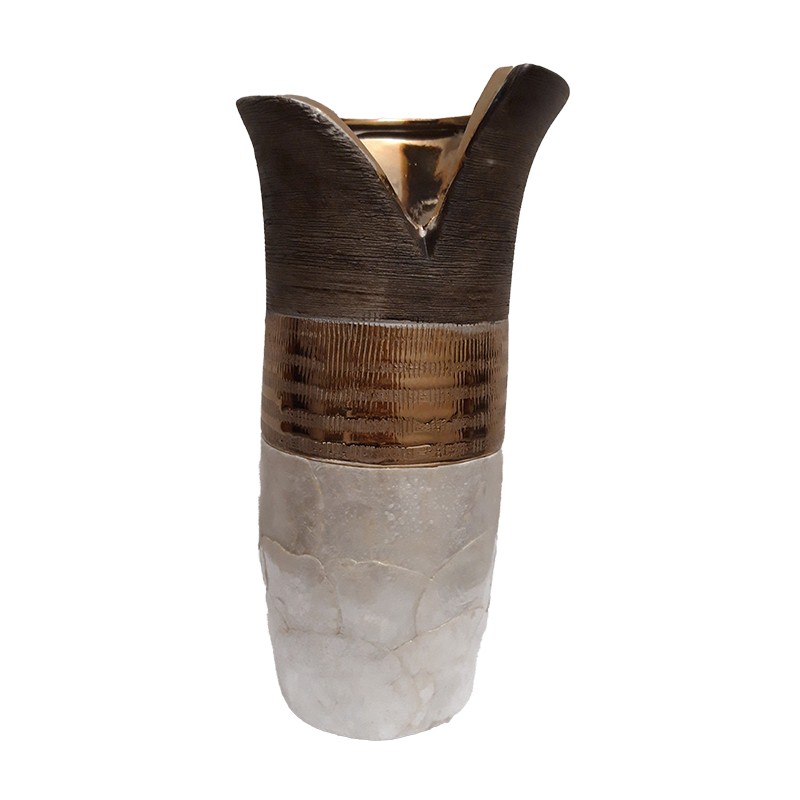 Κεραμικό Βάζο Χρυσό-Φίλντι�...