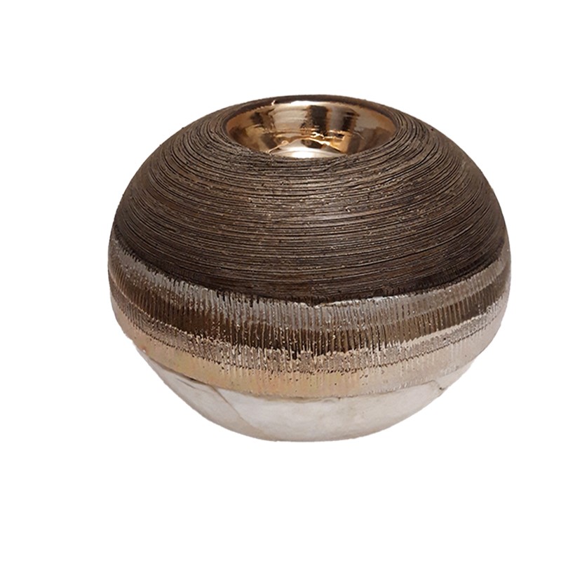  Κηροπήγιο Κεραμικό Χρυσό-Φ...