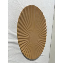 Πιατέλα Κεραμική Mε Ανάγλυφη Υφή peach 39x25x4.5cm