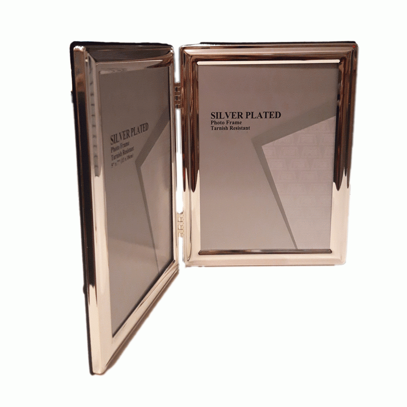 Κορνίζα Διπλή Μεταλλική Ασ�...