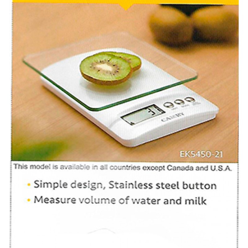 Digital Kitchen Scale 1gr - 5kg,  Stainless Steel 