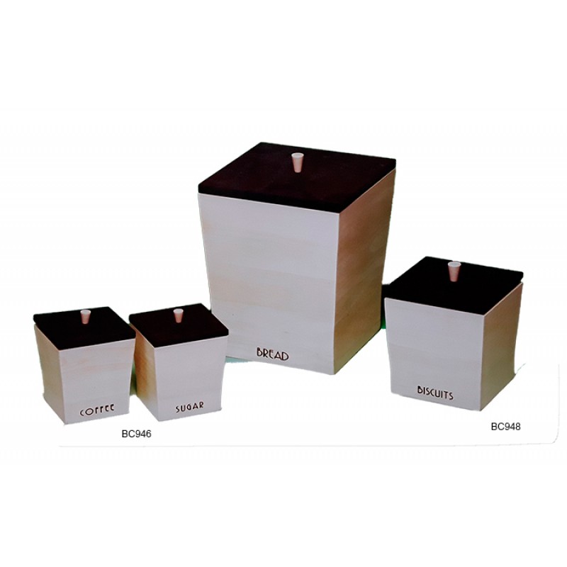 Βάζα Για Καφέ-Ζάχαρη Ξύλινα...