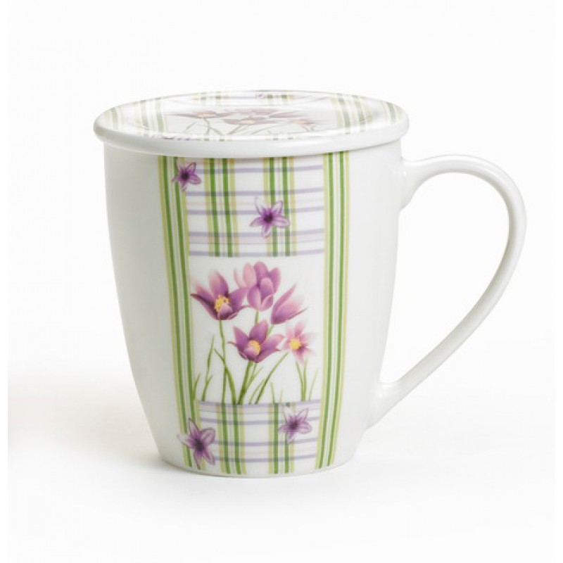 Fine Porcelain New Bone Lily of the Valley Mug Wit...