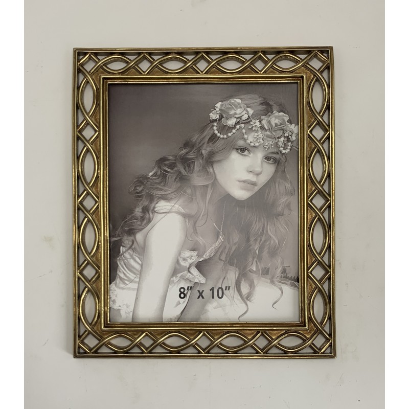 Κορνίζα Polyresin Χρυσή Ανάγλυφ...