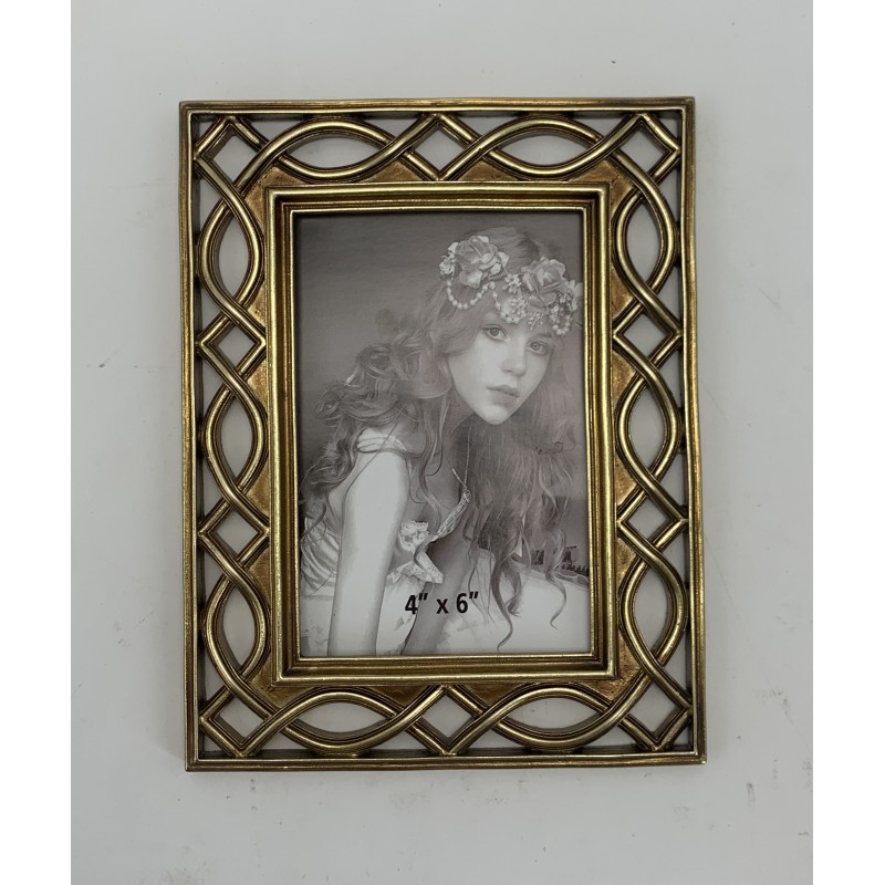 Κορνίζα Polyresin Χρυσή Ανάγλυφ...