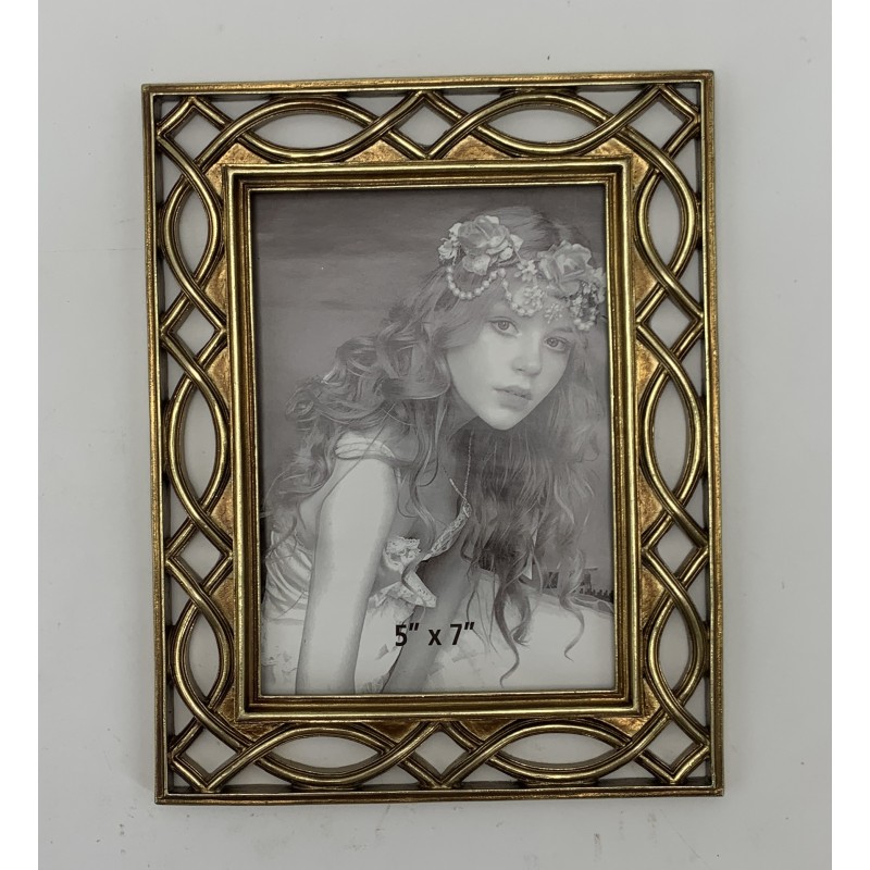 Κορνίζα Polyresin Χρυσή Ανάγλυφ...