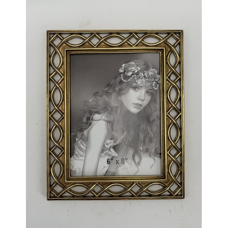 Κορνίζα Polyresin Χρυσή Ανάγλυφ...