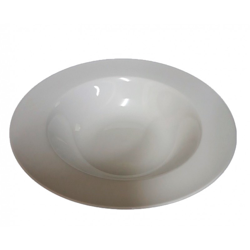 White Porcelain Round Salad Bowl
