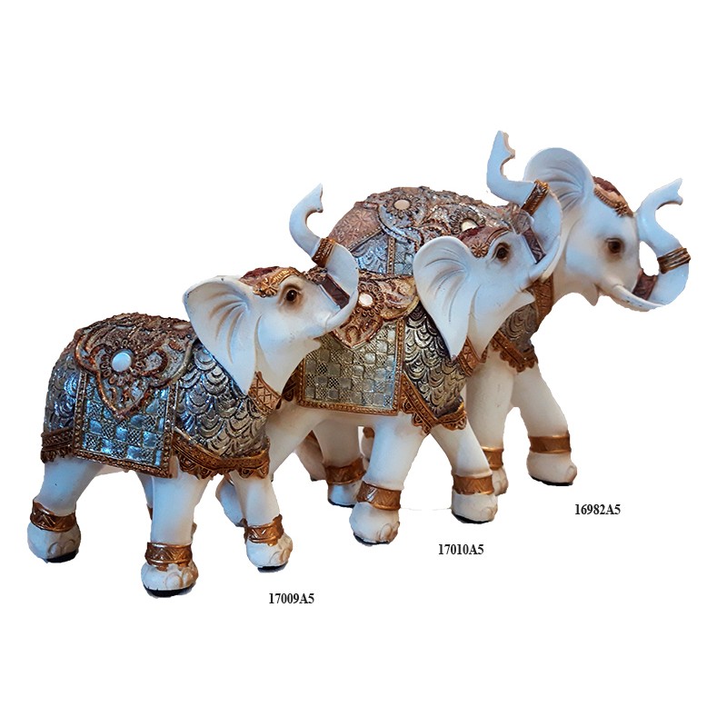 Ελέφαντας Polyresin Σαμπανί/Χρυ...