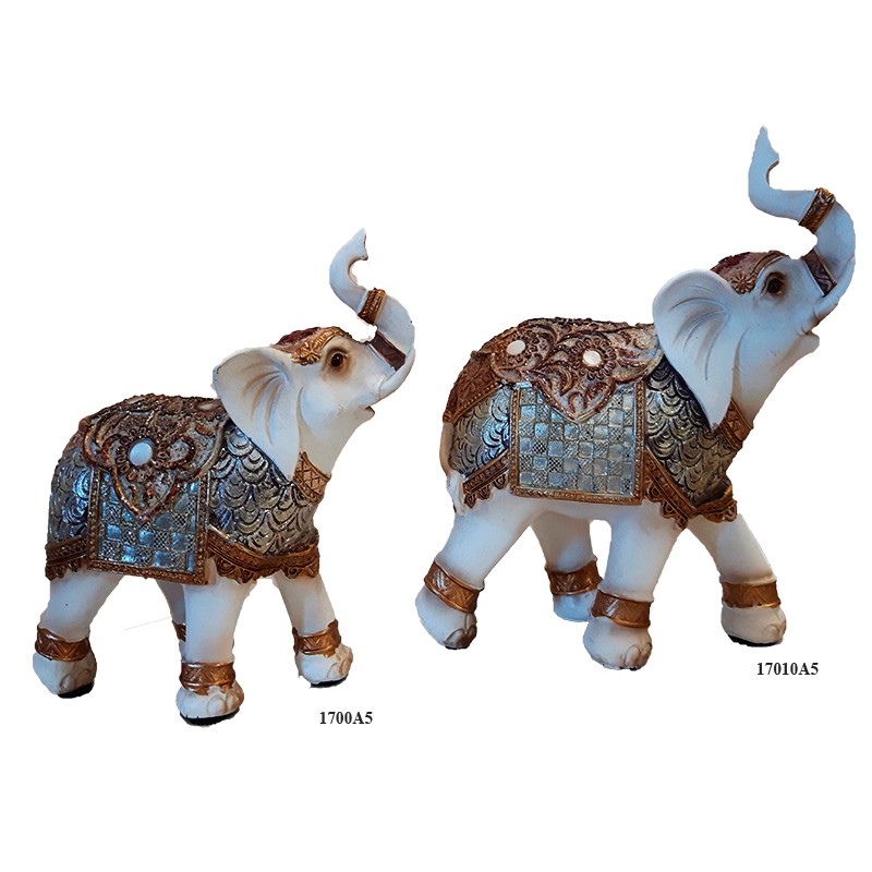 Ελέφαντας Polyresin Σαμπανί/Χρυ...