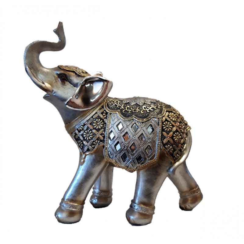Ελέφαντας polyresin ασημένιος μ...
