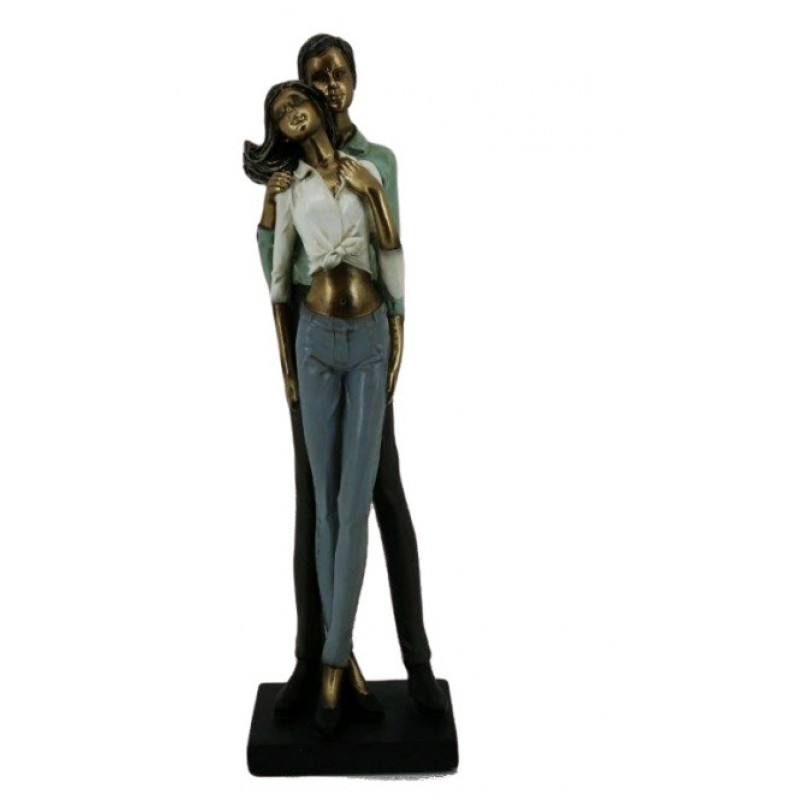 Polyresin Romantic Love Couple Statue 10.5x9x34.5c...
