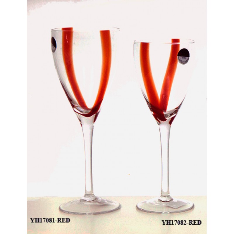 Wine/Water Glasses Set Of 6 Pieces VH17081-RED-VH1...