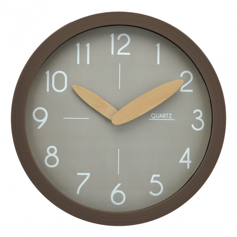 Πλαστικό ρολόι τοίχου γκρί ...