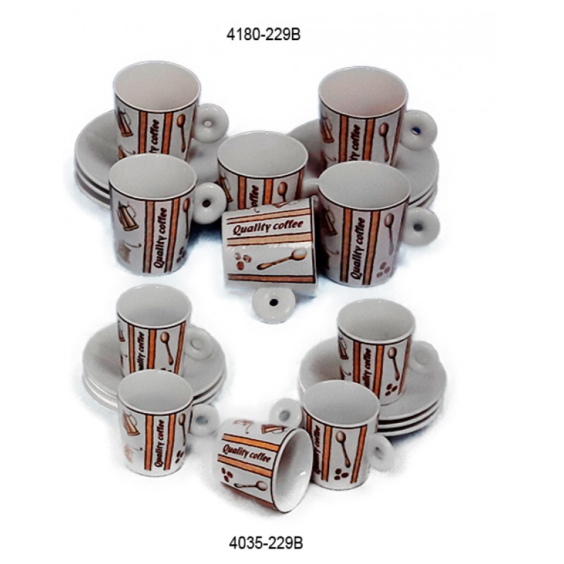 Φλυτζάνια Καφέ Πορσελάνης 6...